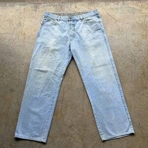 Ermenegildo Zegna Men's Light Wash Denim Relaxed fit Jeans 40 Made in Italy